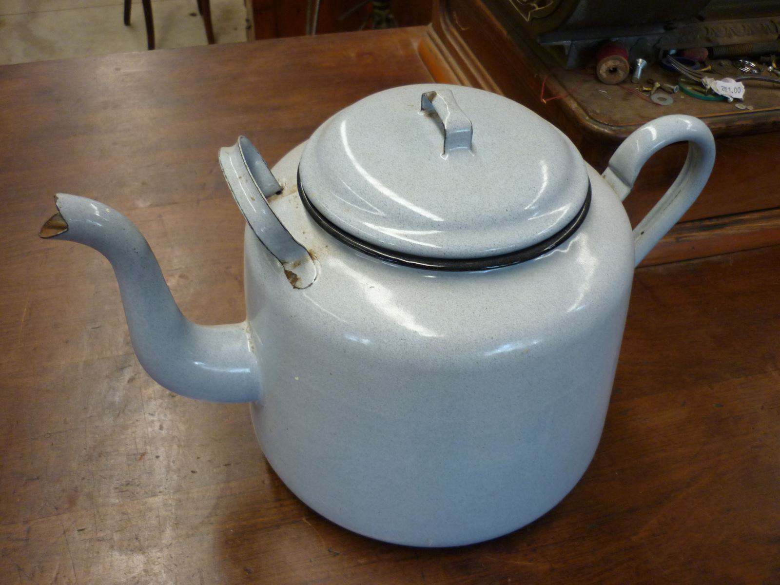 Enamel Tea Pot  Large