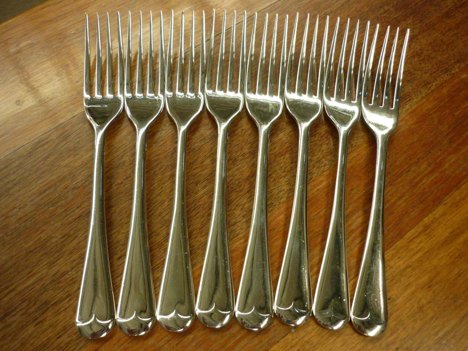 Cutlery. Quality Silver Plated Dinner Forks, Cleaned & Polished