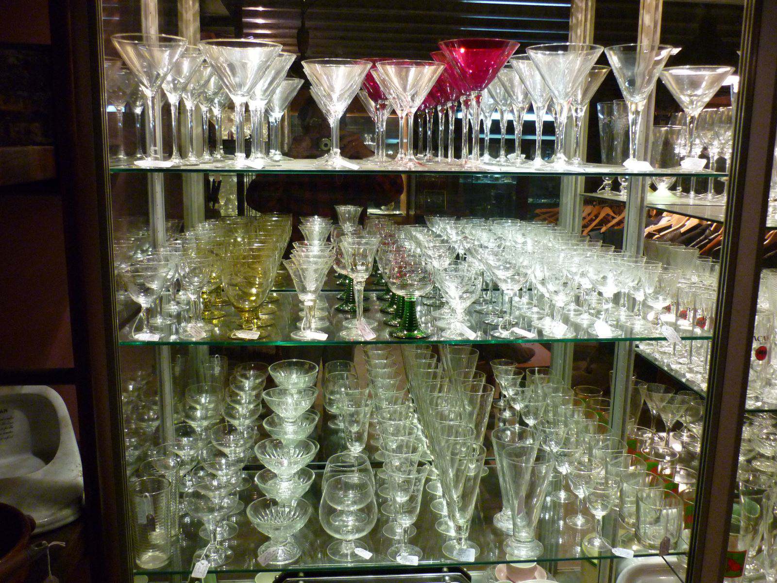 Glassware. Cocktails, Brandy Balloons, Port etc. Good Range