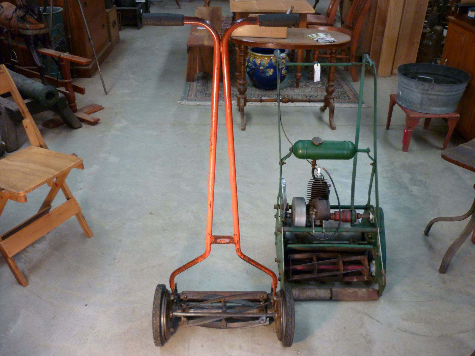 Lawn Mowers. Both Restored and in very Good Working Order