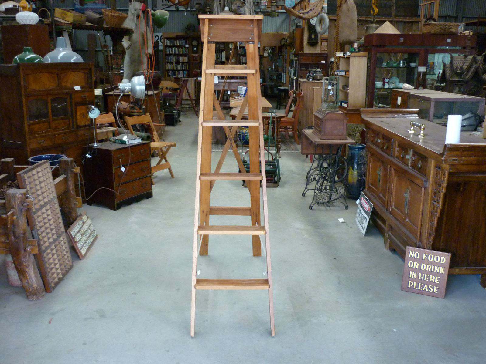 Step Ladder Kauri & Hoop Pine Repaired, Restored, Hand Finished & Guaranteed