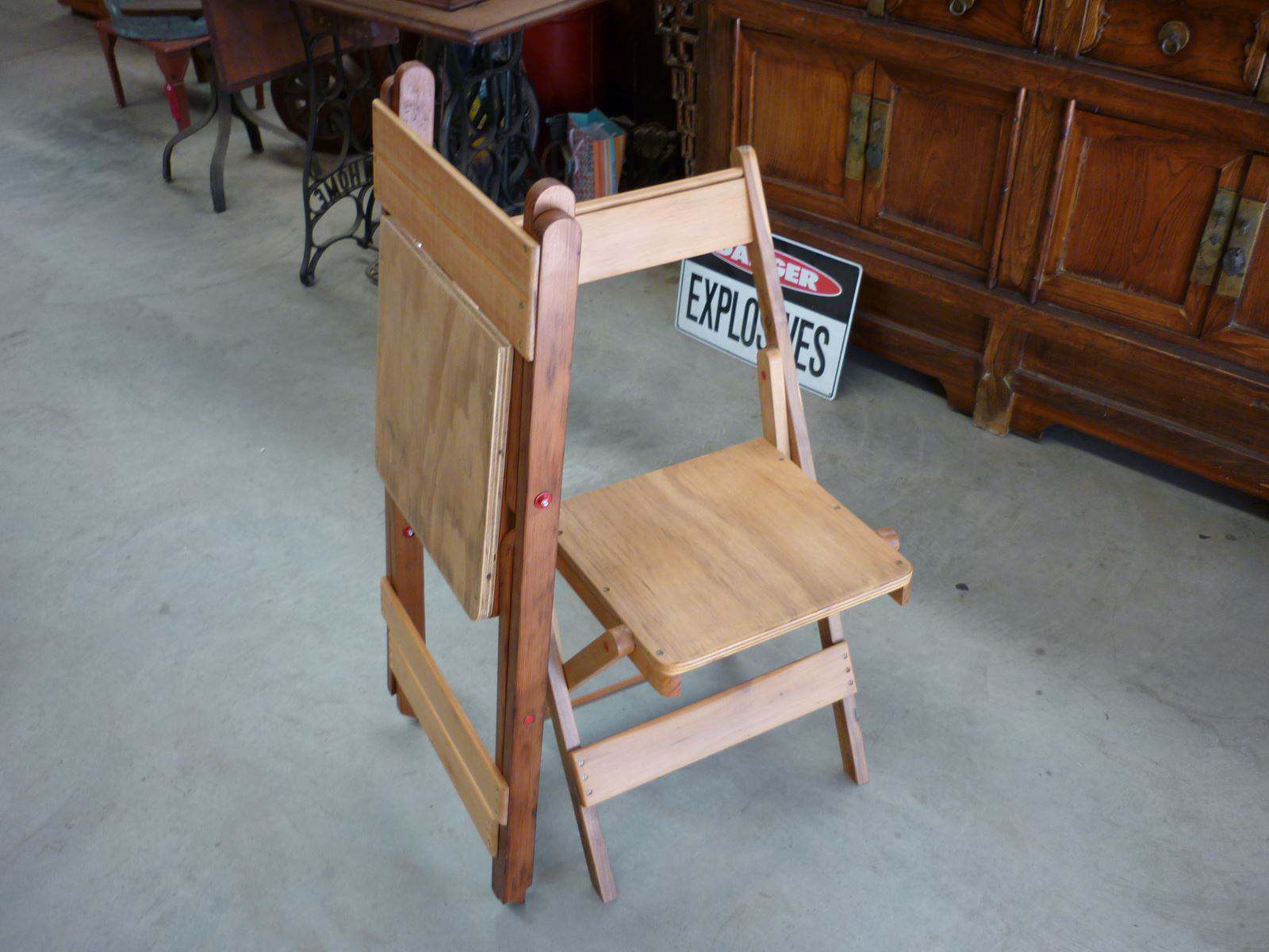 Chairs Folding Kauri Pine & Cedar. Manufactured HRA Workshop