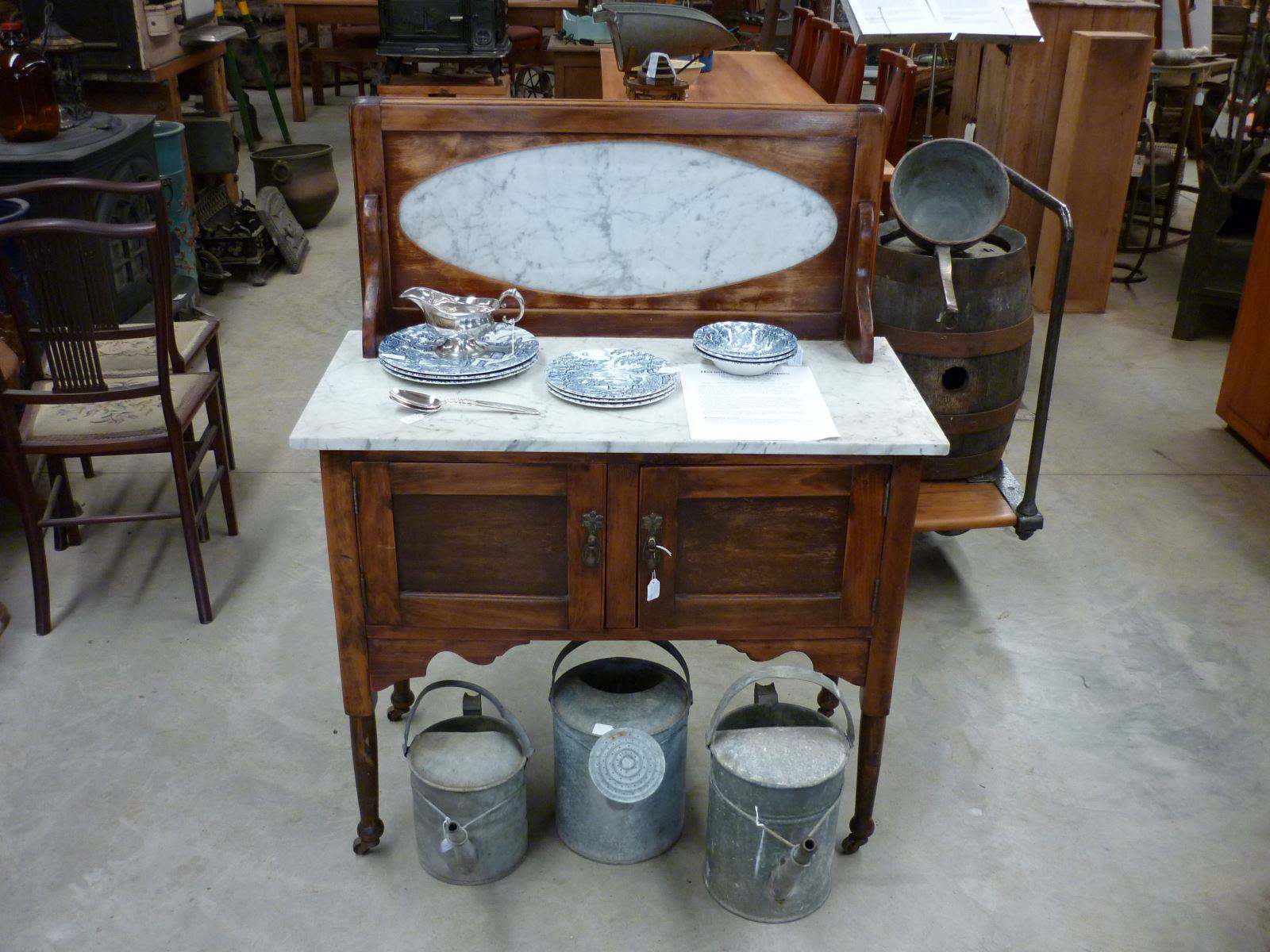 Marble Top Early Kitchen Dresser