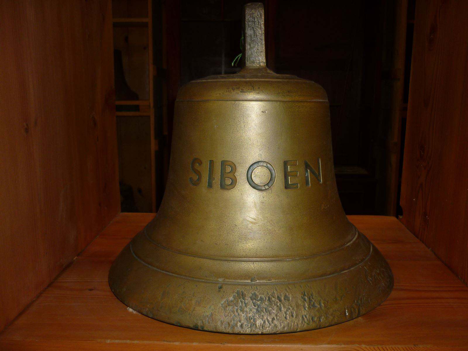 Ships Bell.  ” SIBOEN ” Cargo, Bulk Carrier, Tonnage 44,000  Launched 1968