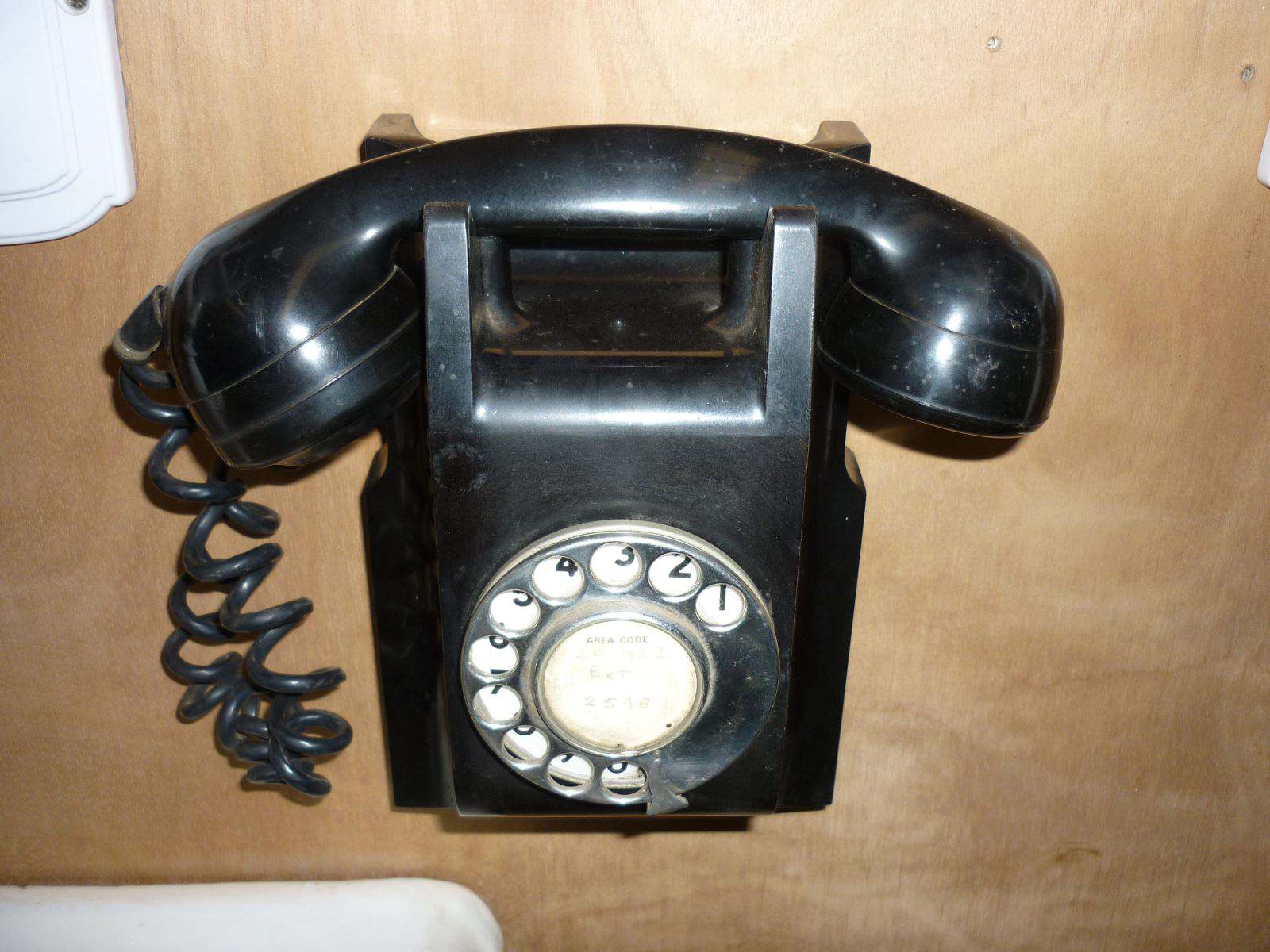 Bakelite Wall Mounted Telephone 1950's