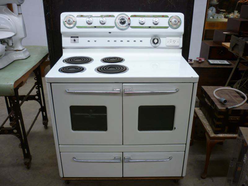 St George Double Oven Rotisserie 3 phase Enamel Stove
